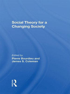 cover image of Social Theory For a Changing Society